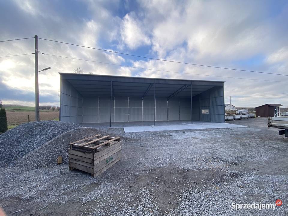 Wiata garażowa 16x6 Antracyt w montaż transport małopolskie Kraków