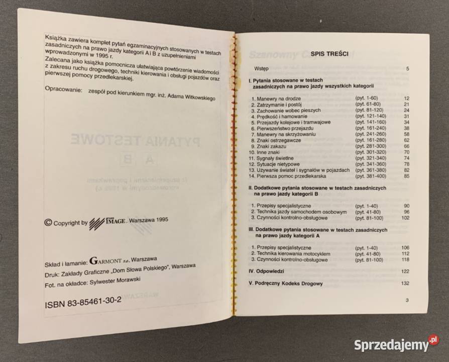 Książka Parawo Jazdy kierować samochodem skrypt, zeszyt ćwiczeń, zbiór zadań, testów Stalowa Wola