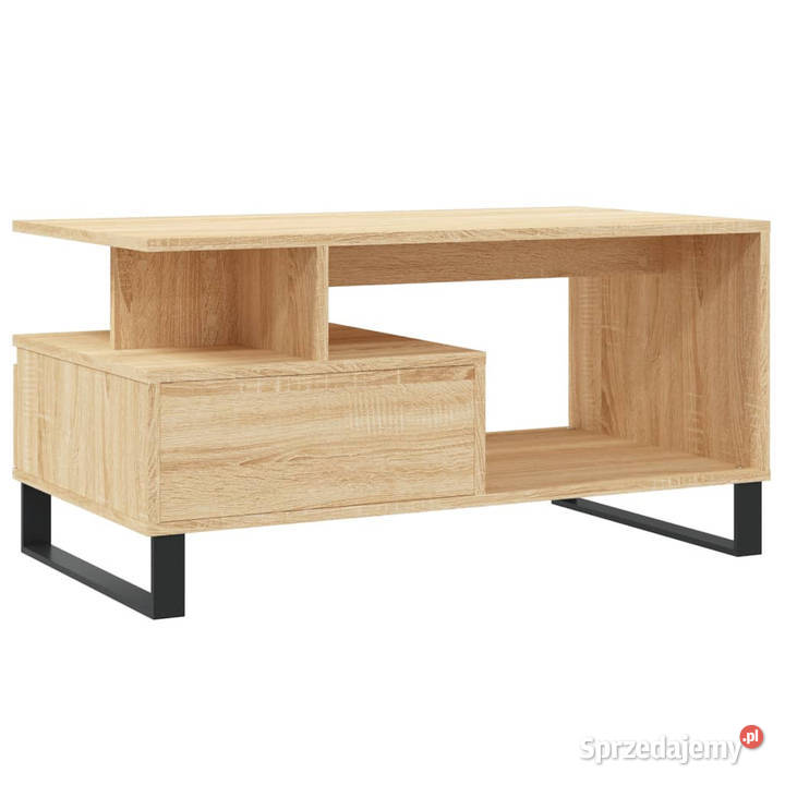Stolik kawowy dąb sonoma 90x49x45 materiał Warszawa