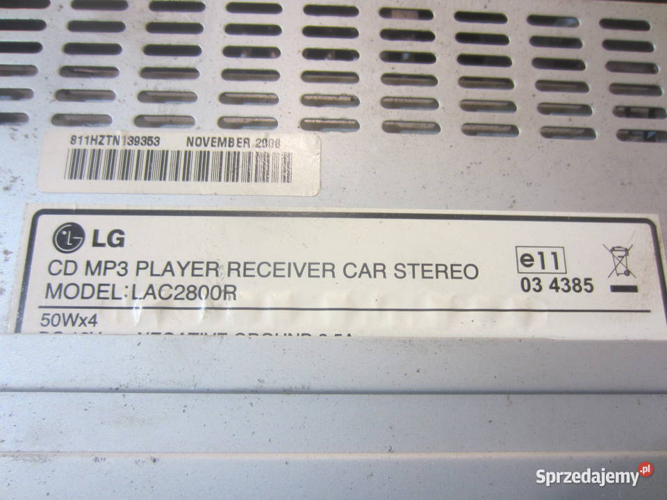 radio radioodtwarzacz cd lg lac2800r osobowe Układ elektryczny Szczecin