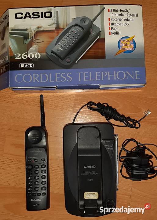 Bezprzeowodowy telefon stacjonarny Casjo model