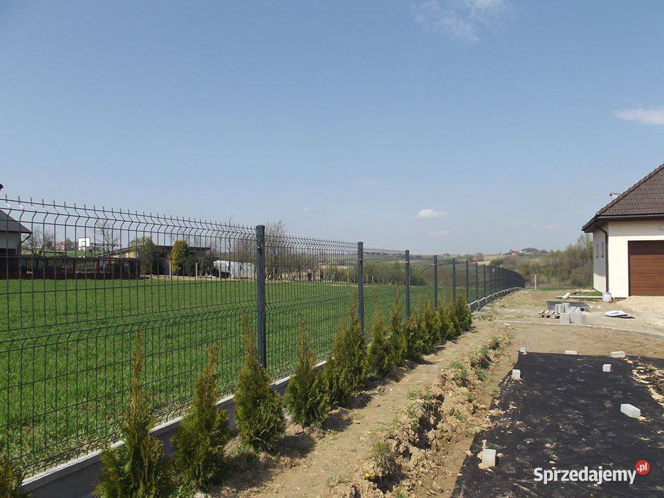 Ogrodzenie panelowe 3D wysokość 153 podmurówka Częstochowa