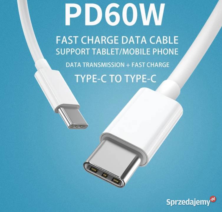 ViewSonic kabel USBC USBC PD do 60W transmisja Bydgoszcz sprzedam