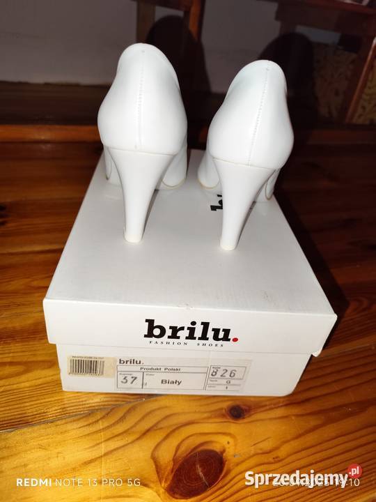 perłowe klasyczne wysokie szpilki firmy brilui Szczecin