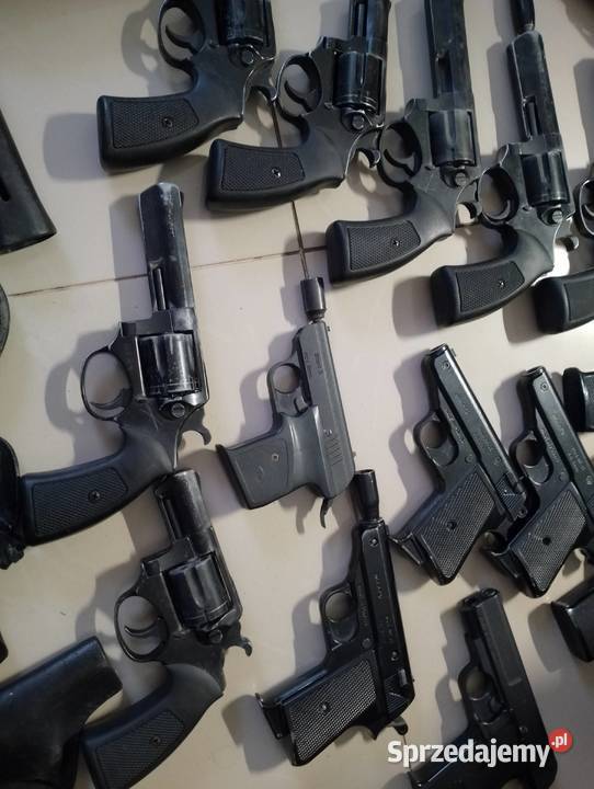 Pistolety hukowe kaliber 6mm uszkodzone Wielgłowy