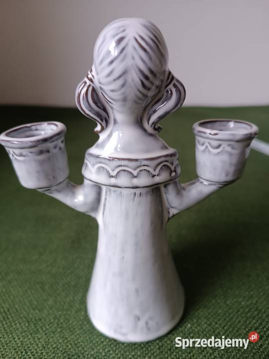 Figurka ceramiczna świecznik Karolina małopolskie Gorlice