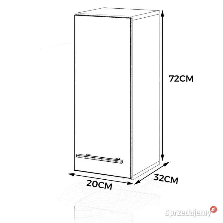 szafka kuchenna wisząca modułowa z uchwytami 20 72cm warmińsko-mazurskie Elbląg