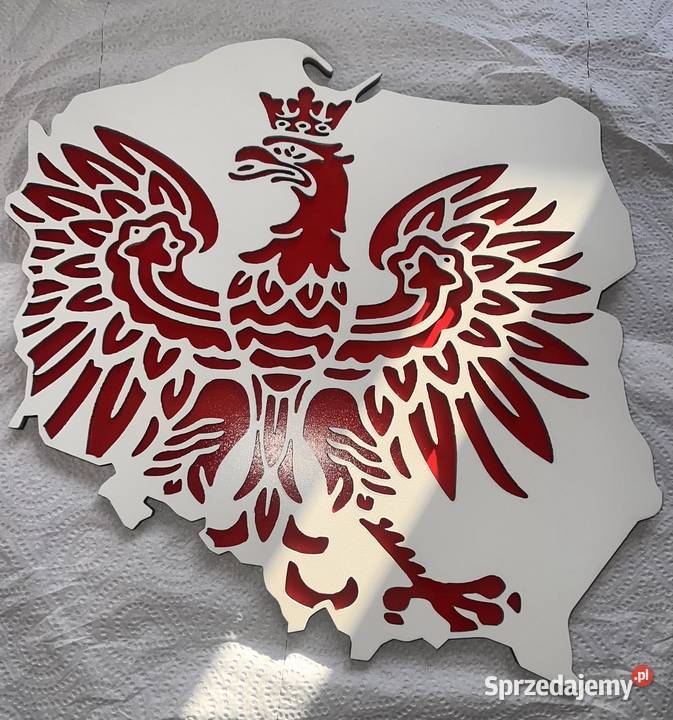 Orzeł w mapie Polski Rękodzieło Piotrków Trybunalski sprzedam