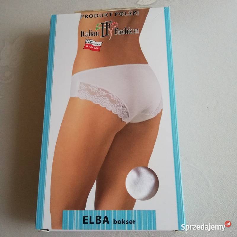 Figi ELBA bokser Italian Fashion L białe majtki Figi i stringi Sieradz