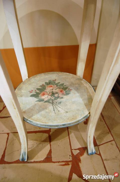 Piękny stolik ręcznie malowany shabby chic Lublin