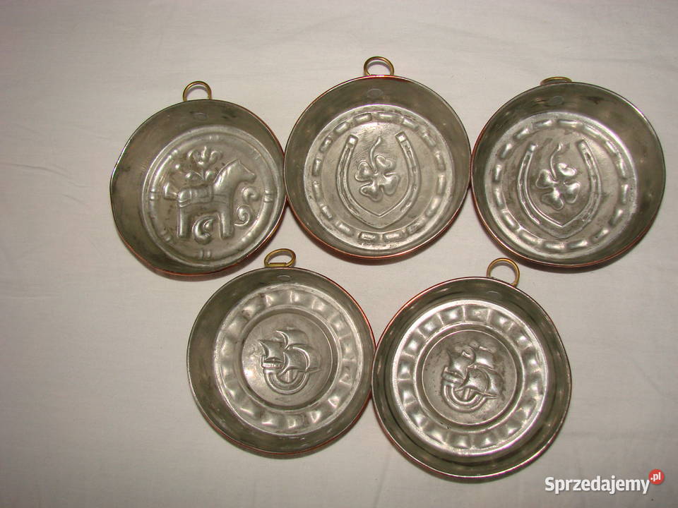 stare szwedzkie miedziane foremki Pruszcz Gdański