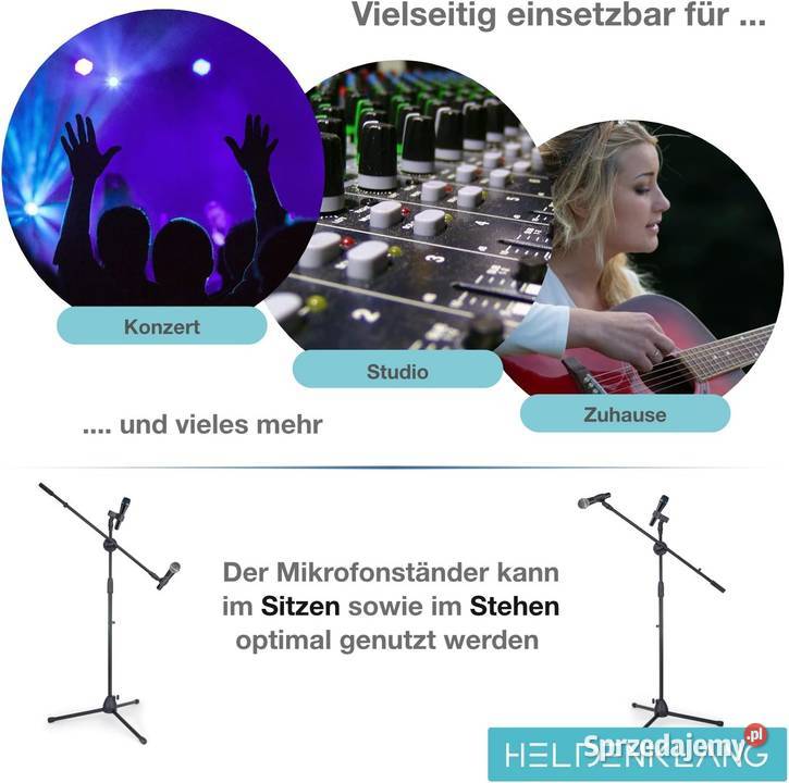 Stojak mikrofonowy na 2 mikrofony Zawiercie