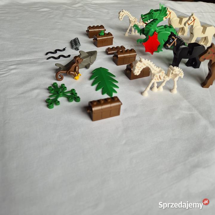 Klocki lego koniki smok skrzynie małpka itd Brzesko