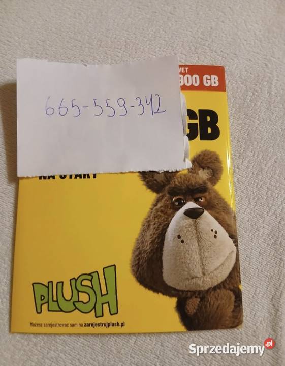 Złoty numer karty SIM plush Plus (dawniej simplus) Pre-paid Warszawa