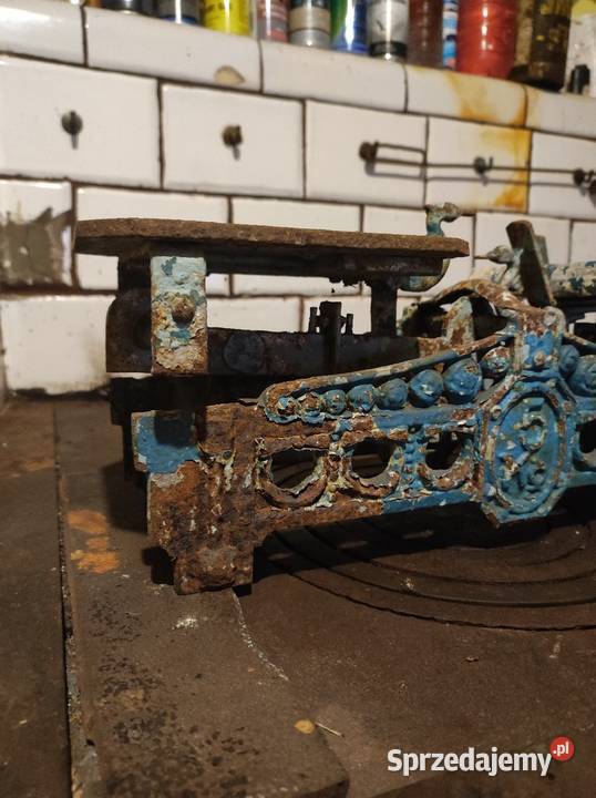 Zabytkowa żeliwna waga szalkowa 5 ok 19301950