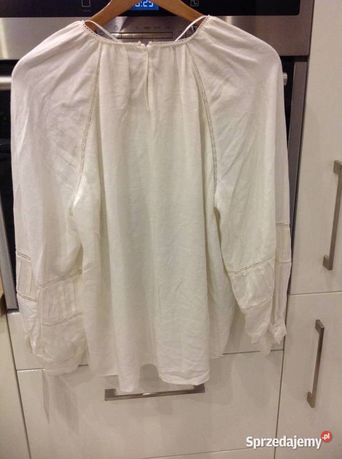 Biała Bluzka Damska ZARA SM j Nowa Odzież damska Nowa Sól