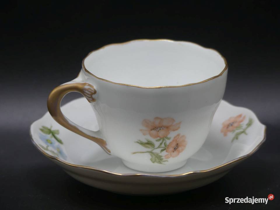 Kwiecista filiżanka do mokki espresso Porcelana i szkło