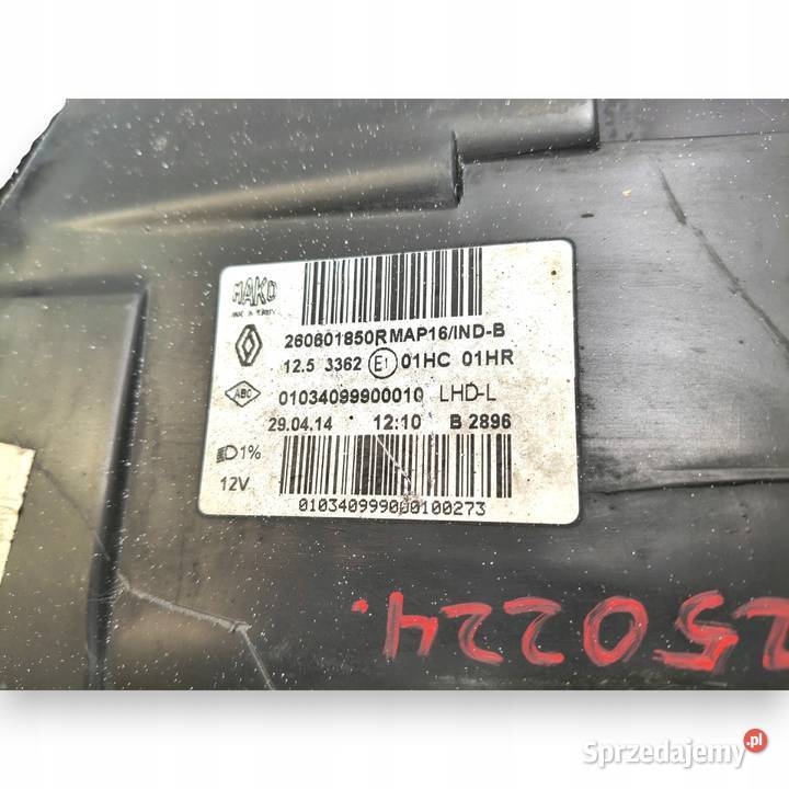 LAMPA LEWA Renault Clio IV 20122016 lewy przód lubelskie Chełm
