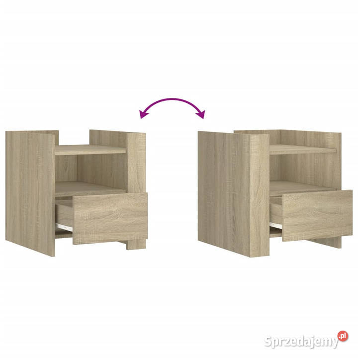 Szafka nocna dąb sonoma 45x50x50 materiał Warszawa