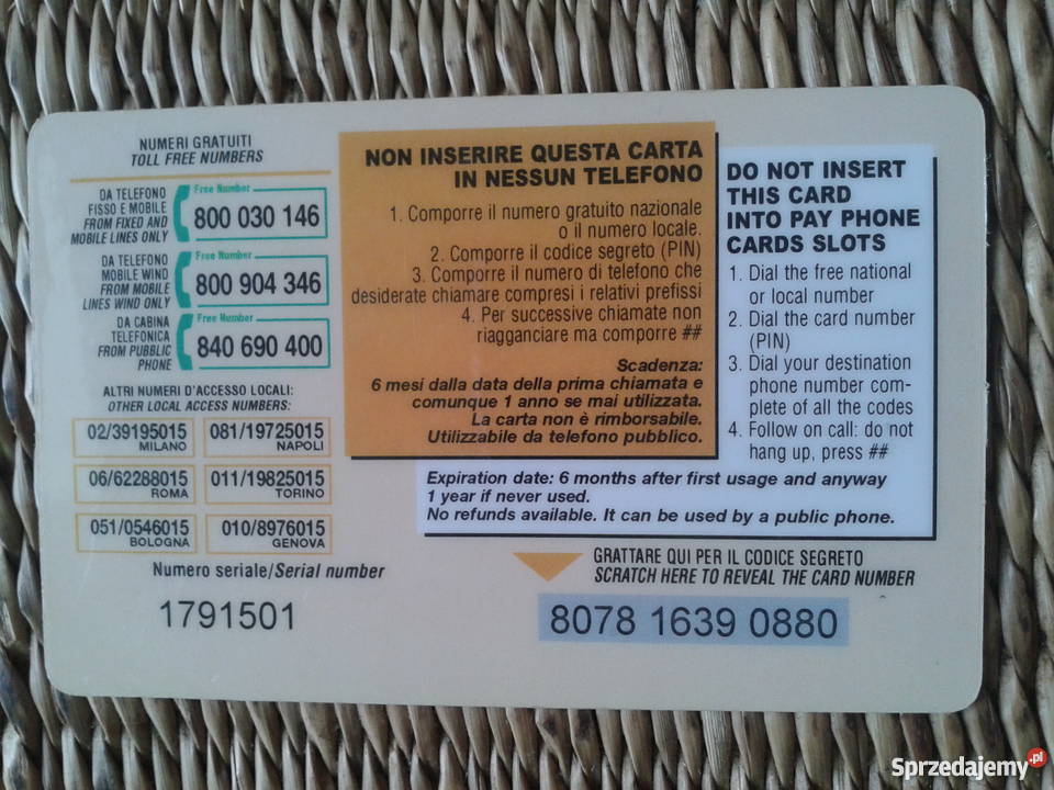 ZWIERZĘTA NA KARCIE TELEFONICZNEJ Piszczac sprzedam