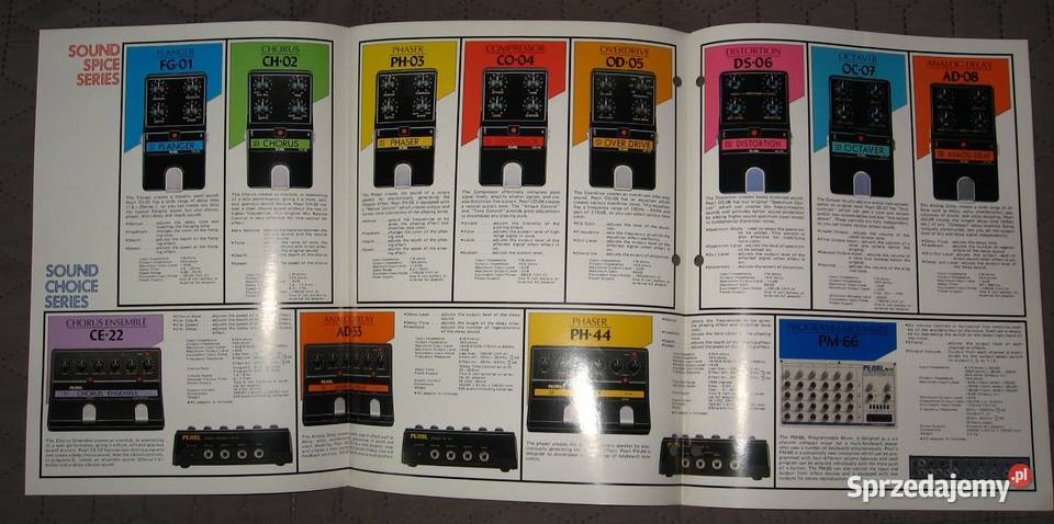 PEARL Effects katalog efektów gitarowych pomorskie Kępice