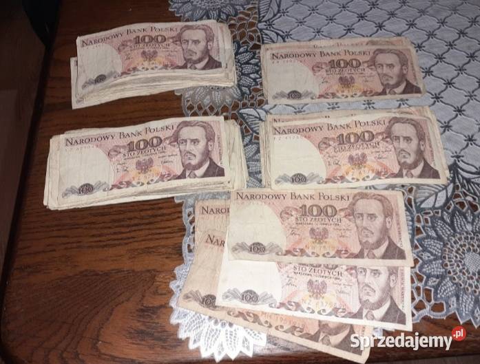 Mega zestaw banknotów 100 Warynski i inne śląskie Sosnowiec sprzedam