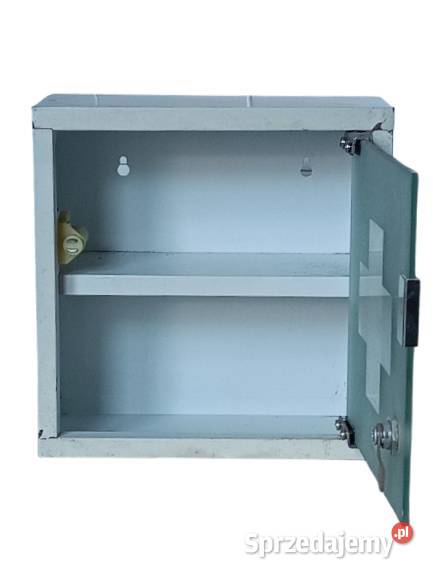 Mała Metalowa Apteczka ze Szklanymi Drzwiczkami Rzeszów