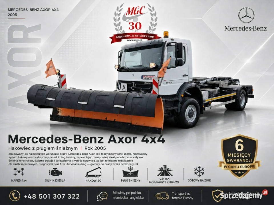 Mercedes Axor 1833 4X4 MercedesBenz Axor 1833 Samochody ciężarowe śląskie Łaziska Górne