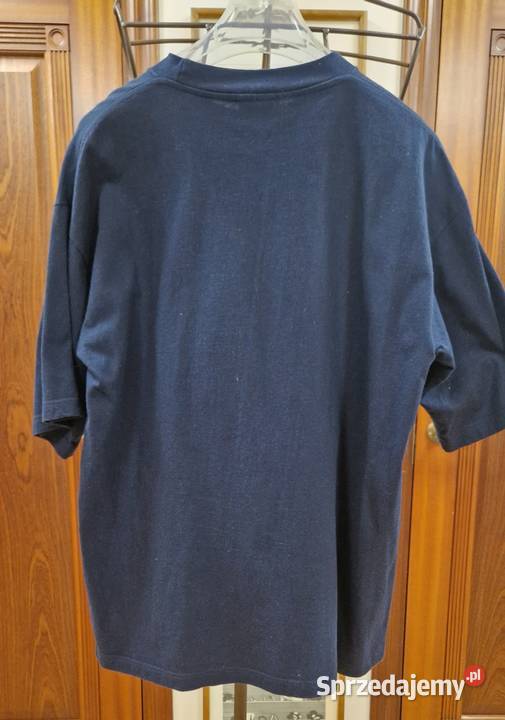 TSHIRT męski bawełniany z nadrukiem granatowy Lublin
