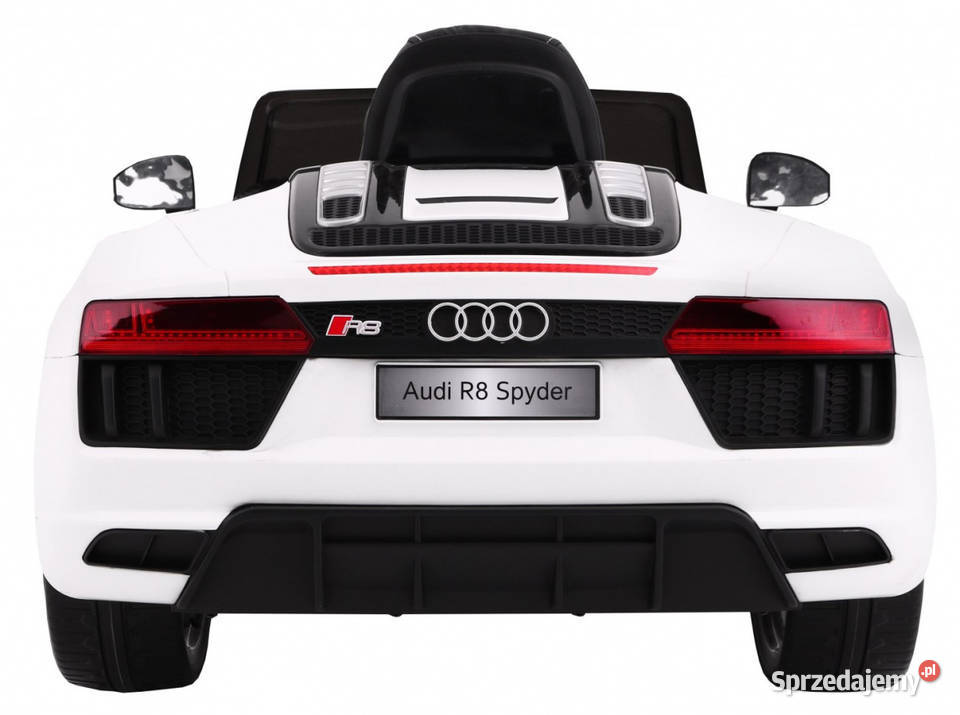 Auto na akumulator Audi R8 Spyder białe EVA mazowieckie Warszawa