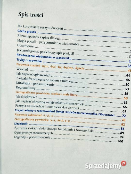 Czarowanie słowem 51 zeszyt ćwiczeń antykwariat Warszawa