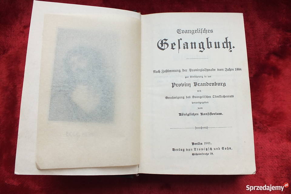 Oryginalny stary modlitewnik z 1911 roku Żary