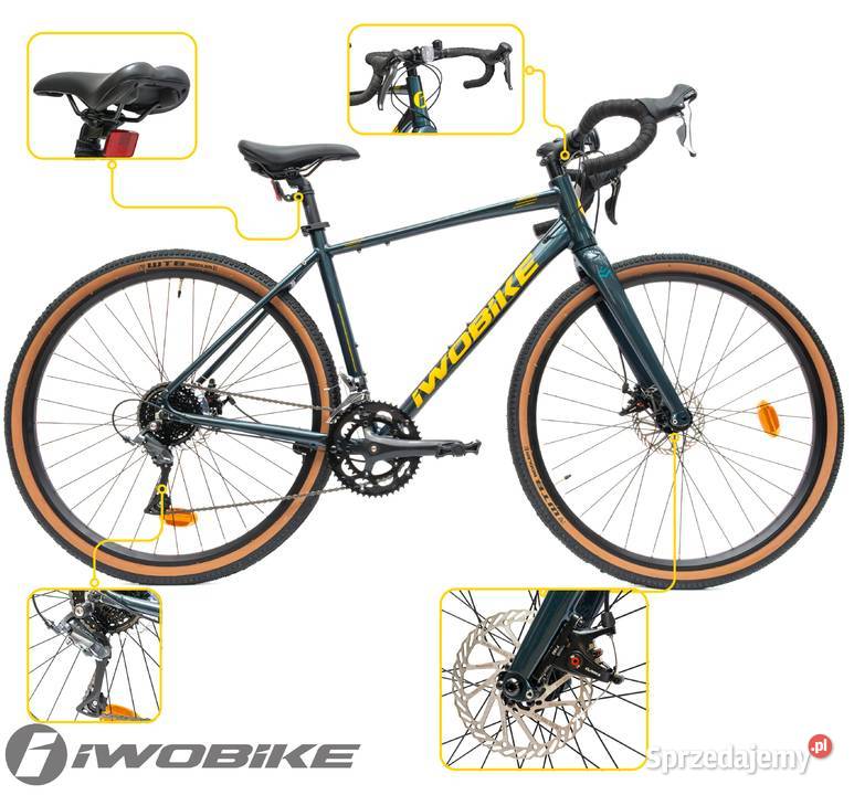 Rower Męski Gravel 28 Aluminium IWOBIKE 2025 Gorlice