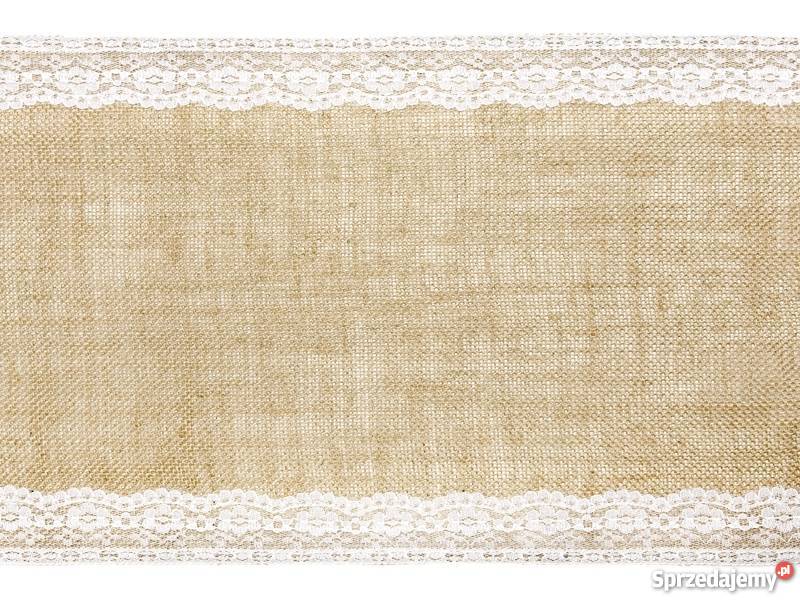 Bieżnik Jutowy na stół WESELE ŚWIĘTA