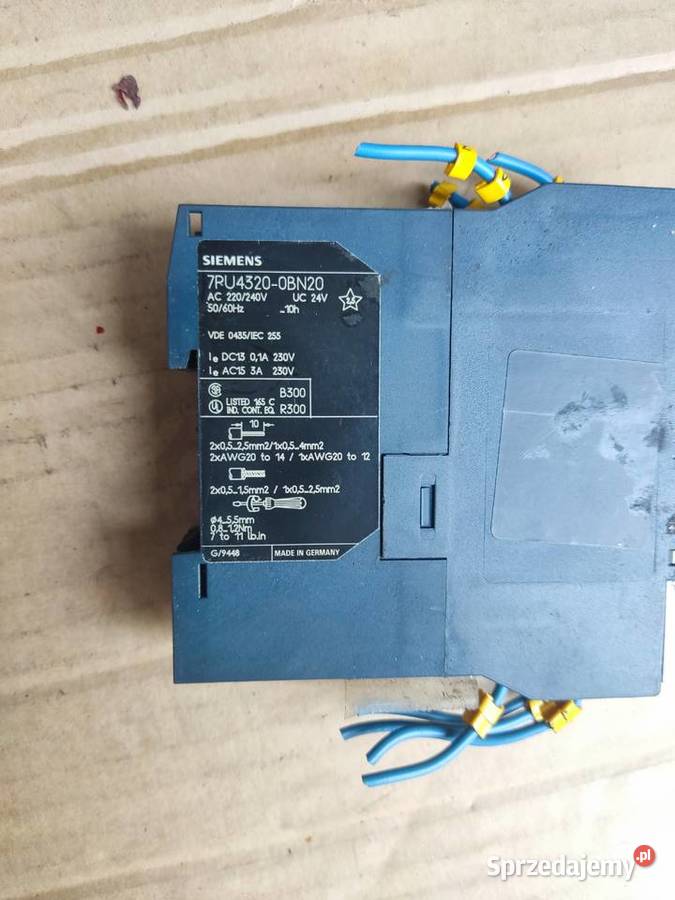 Przekaźnik Czasowy Siemens 7PU43200BN20 Kotlin