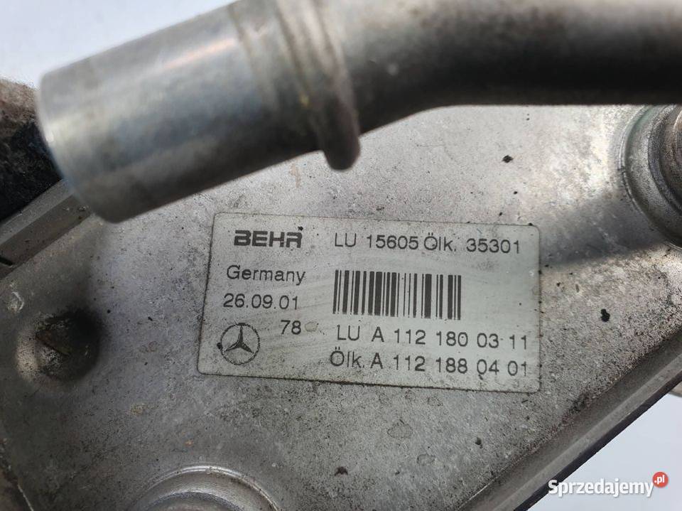 CHŁODNICZKA OLEJU MERCEDES SL500 R230 osobowe