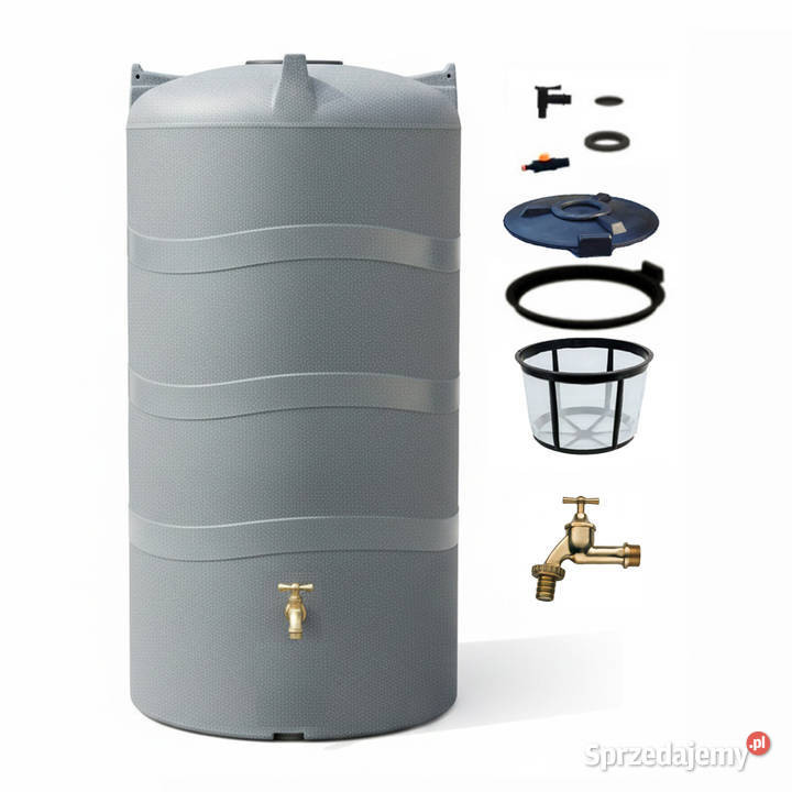 Zbiornik na wodę deszczową 2000L naziemny Granit Zbiorniki na deszczówkę Wrocław sprzedam