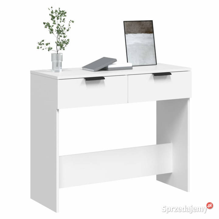 Stolik konsolowy biały 90x36x75 materiał Warszawa