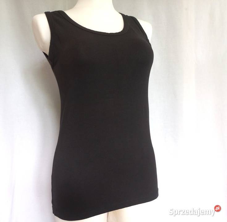 BLUZKA czarna Bez Rękawów KOSZULKA r 38 BOKSERKA podlaskie Białystok