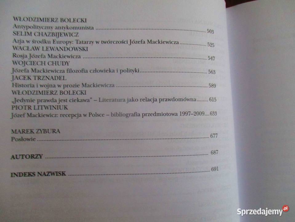 Józef Mackiewicz i krytycy Mackiewicz historia Pozostałe Łódź