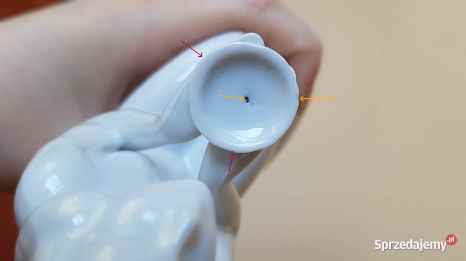 Stara porcelanowa figurka Klęcząca Kobieta Dąbrowa Górnicza