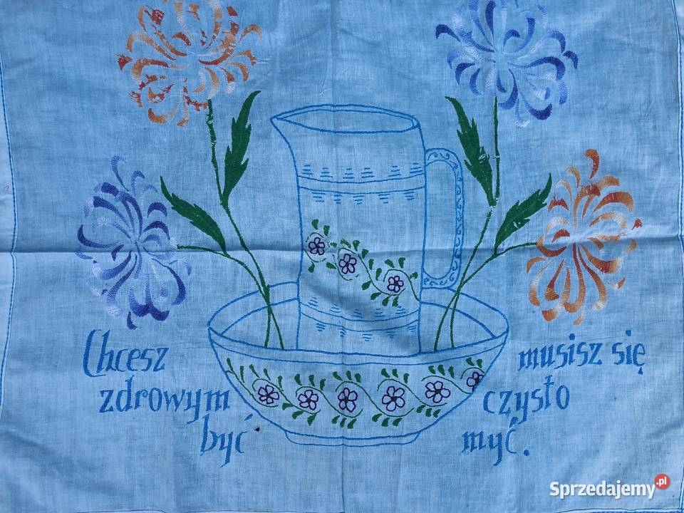 Makatka Chcesz zdrowym być musisz się często myć Rękodzieło Łowicz