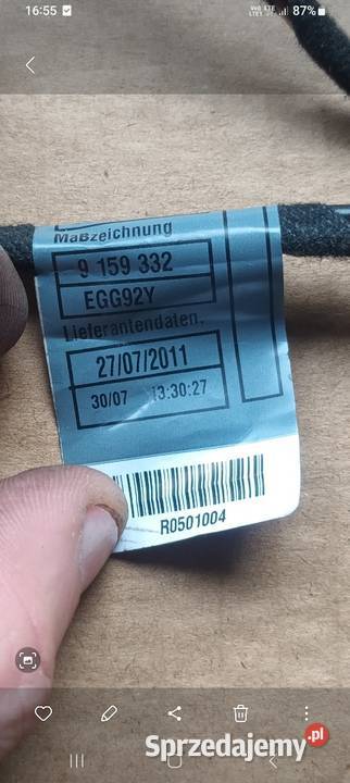 WIĄZKA DMUCHAWY 9159332 BMW F10 F11 Nowy Dwór Gdański