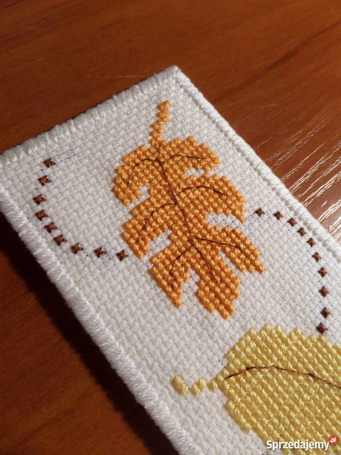 Zakładka do książki haft krzyżykowy rękodzieło Pozostałe