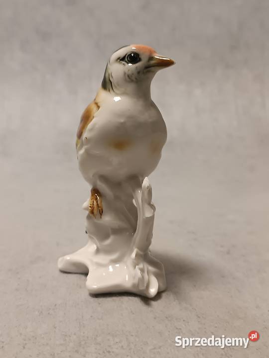 KARL ENS Porcelanowy Ptak Szczygieł VOLKSTEDT Jawor