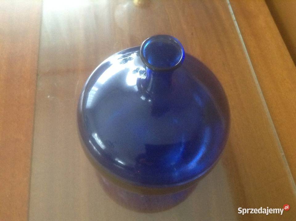 Wazonik ze szkła kobaltowego lata 6070 sprzedam