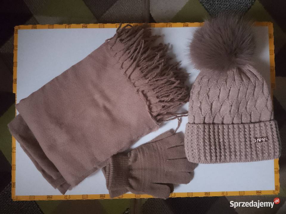 Komplet damski czapka szalik rękawiczki Dla kobiet Pozostałe małopolskie Chrzanów