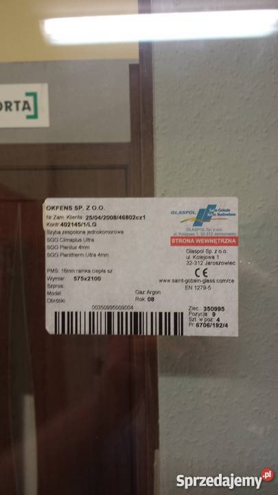 Okno Drzwi balkonowe tarasowe PCV dolnośląskie Kunice