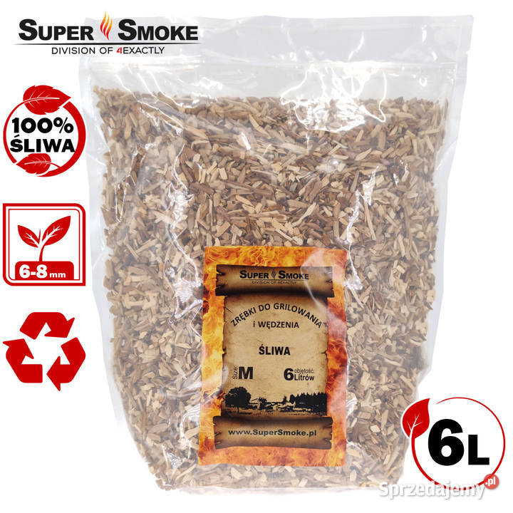 Zrębki Wędzarnicze Super Smoke ŚLIWA KL08 68mm Białystok