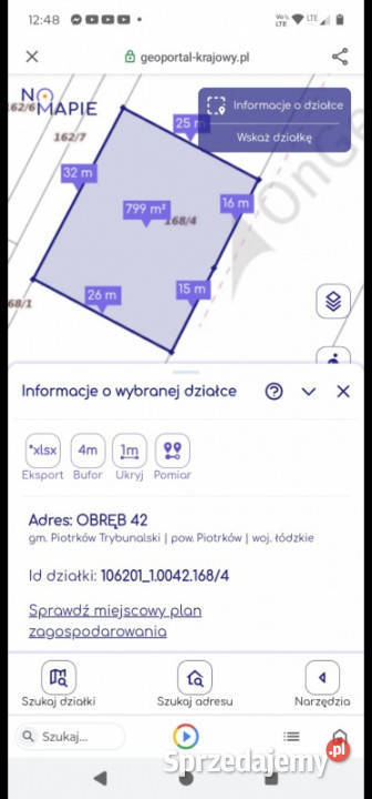 Działka budowlana Piotrków Trybunalski sprzedam